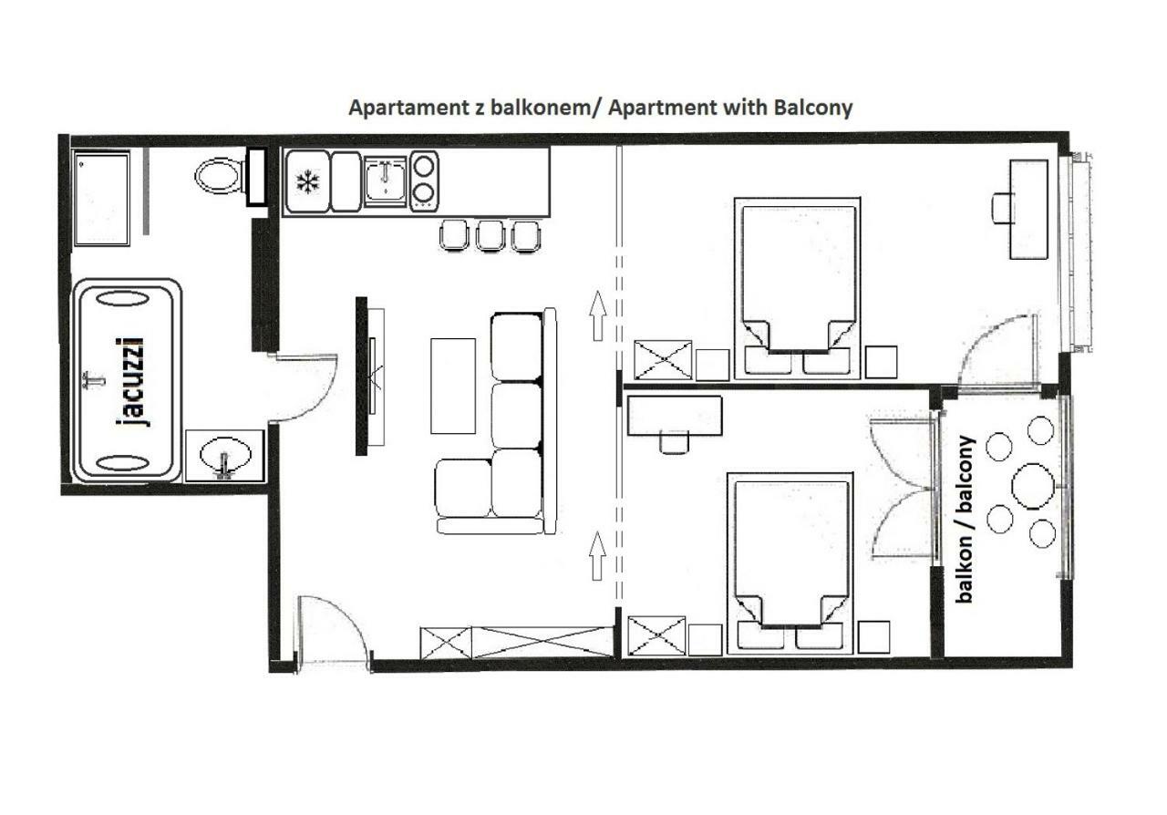 Jacuzzi Apartments Краків Екстер'єр фото